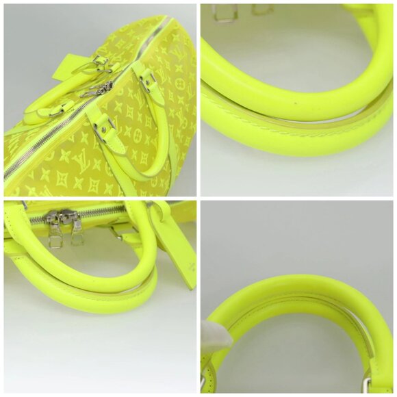 LOUIS VUITTON See Through Keepall Bandouliere 50 Bag Yellow M55380 Auth 112531A - Picture 16 of 16